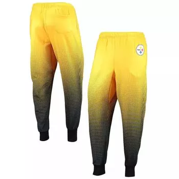 Мужские брюки для бега с градиентом FOCO Gold Pittsburgh Steelers