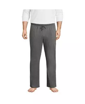 Мужские брюки для сна из трикотажного джерси больших и высоких размеров Lands' End