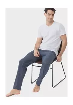 Мужские брюки для сна в клетку mey, цвет Marine Kariert