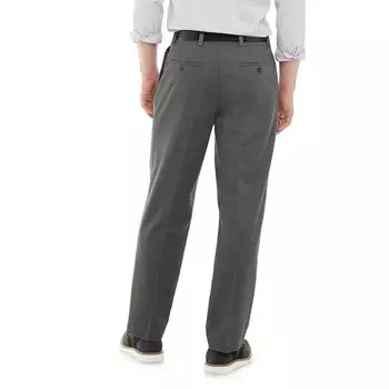 Мужские брюки Dockers Stretch Easy цвета хаки со складками классического кроя