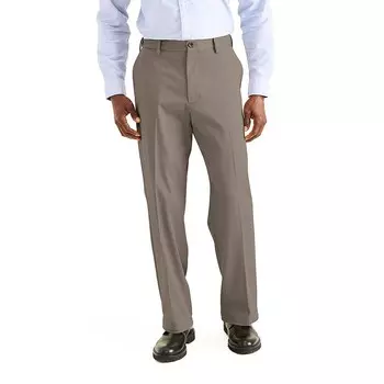 Мужские брюки Dockers Stretch Easy хаки классического кроя с плоской передней частью, цвет Dark Pebble