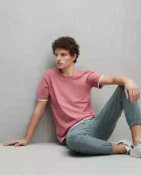 Мужские брюки-джоггеры из эластичного хлопка с множеством карманов Easy Wear, антрацит