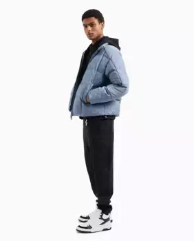 Мужские брюки-джоггеры с логотипом Armani Exchange, черный