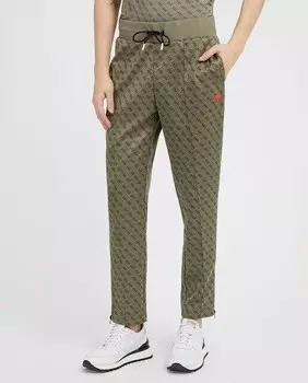 Мужские брюки-джоггеры с логотипом Guess, хаки
