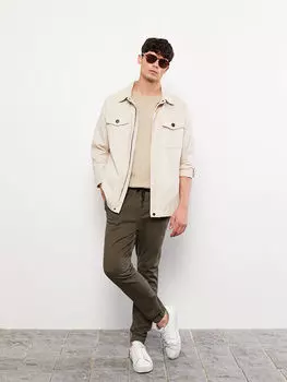 Мужские брюки-джоггеры Slim Fit из габардина LCW Casual
