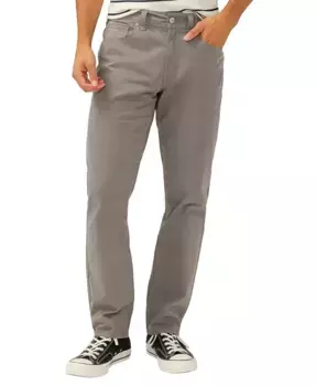 Мужские брюки Eddie Classic Athletic Fit с зауженной штаниной Essential Twill Silver Jeans Co., серый