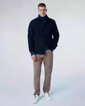 Мужские брюки из хлопка стрейч с пятью карманами North Sails, коричневый