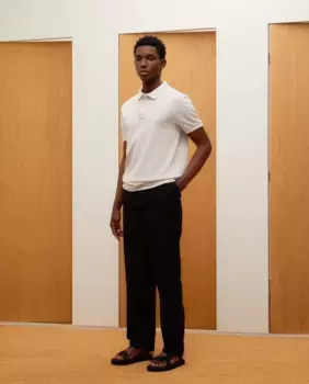 Мужские брюки из льна и хлопка Green Coast, черный