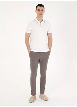 Мужские брюки из норки с нормальной талией и нормальными штанинами E19400/PB Pierre Cardin, норковый