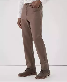 Мужские брюки из органического хлопка, эластичного твила, с 5 карманами, длина внутреннего шва 34 дюйма Pact, серый