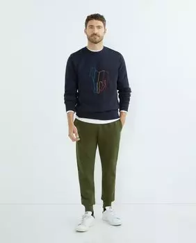 Мужские брюки из плюша с логотипом зебры Paul Smith