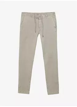 Мужские брюки из светлой норки с нормальной талией и нормальными ногами GU23MFW01015 Gmg Frenze, светлый норковый