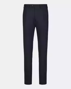 Мужские брюки из твила обычного бежевого цвета без принта Mirto, темно-синий