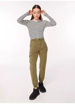 Мужские брюки Jogger цвета хаки с нормальной талией и нормальными ногами JORLA U.S. Polo Assn., хаки