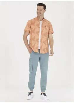 Мужские брюки Jogger темно-мятного цвета с нормальной талией и нормальными ногами JOGGER23Y U.S. Polo Assn., темная мятный