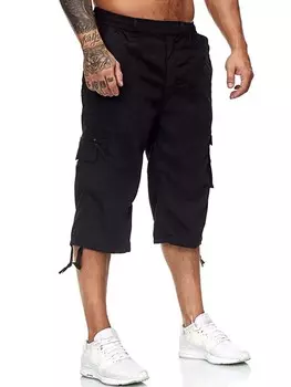 Мужские брюки-карго EMRG с 7 карманами с клапанами Manfinity, черный