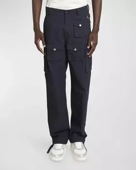 Мужские брюки-карго из хлопка с множеством карманов и рипстопом Givenchy, цвет Deep Blue