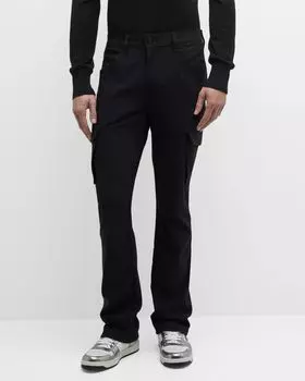 Мужские брюки-карго из твила Preston Flare monfrere, цвет Noir Flare