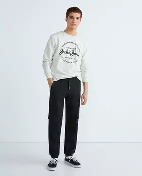 Мужские брюки-карго Jack & Jones, черный