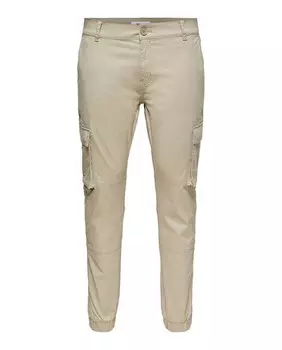 Мужские брюки-карго Only & Sons, бежевый