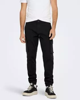 Мужские брюки-карго Only & Sons, черный