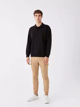 Мужские брюки-карго приталенного кроя LCW Casual, темно-бежевый