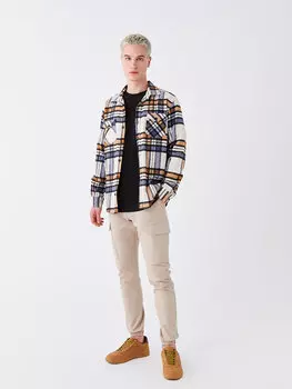 Мужские брюки-карго приталенного кроя XSIDE, бежевый