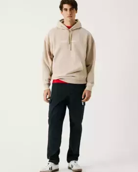 Мужские брюки-карго прямого кроя из твила Pepe Jeans, тёмно-синий