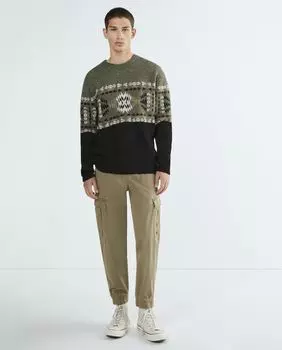 Мужские брюки-карго с боковыми карманами Boss, бежевый