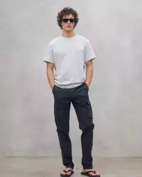 Мужские брюки-карго с застежкой на пуговицы и молнию Ecoalf, темно-серый