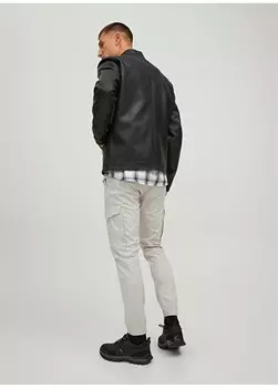 Мужские брюки-карго Skinny Leg Cream JPSTPAUL JJFLAKE CARGO NOOS Jack & Jones, кремовый