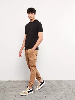 Мужские брюки карго Slim Fit из габардина LCW Casual