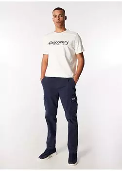 Мужские брюки-карго темно-синие D4SM-PNT3802 Discovery Expedition, темно-синий