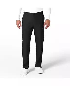Мужские брюки-карго W123 Flat Front Scrub Pant, цвет Charcoal Heather, размер XS Regular Wink, черный