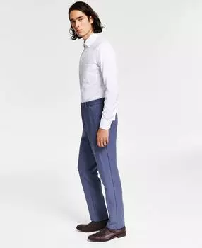 Мужские брюки классического кроя из хлопка стрейч для выступлений Lauren Ralph Lauren, светло-синий