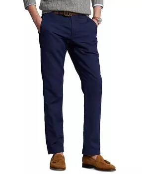 Мужские брюки классического кроя из смесового льна Polo Ralph Lauren