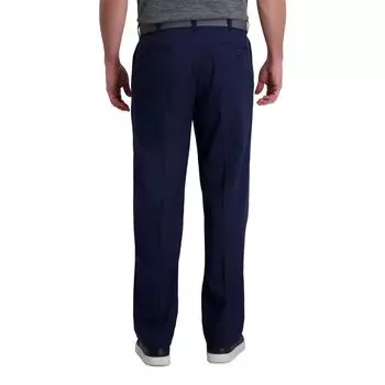 Мужские брюки классического кроя со складками Haggar Cool Right Performance Flex