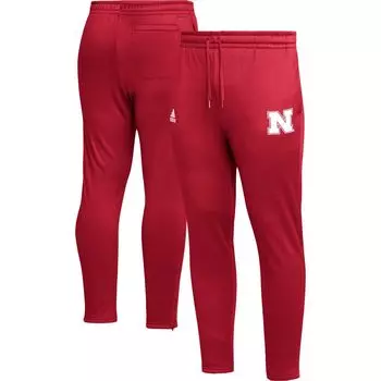 Мужские брюки-конусообразные AEROREADY Scarlet Nebraska Huskers adidas