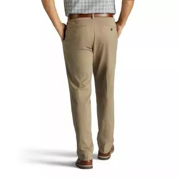 Мужские брюки Lee Performance Series Extreme Comfort цвета хаки свободного кроя с плоской передней частью