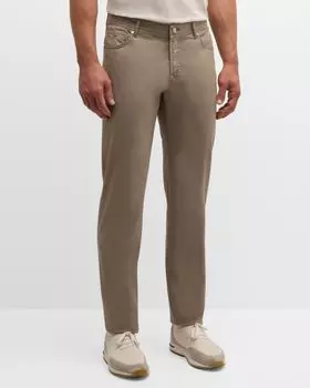 Мужские брюки Micropique с 5 карманами Marco Pescarolo, цвет Taupe