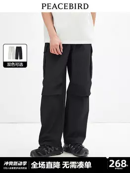 Мужские брюки Peacebird фактурные, черный