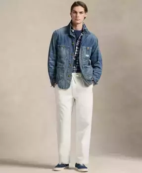 Мужские брюки Polo Prepster Oxford Easy Pants Polo Ralph Lauren, белый