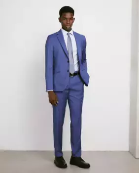 Мужские брюки, пошитые на заказ Easy Wear, цвет Azuln