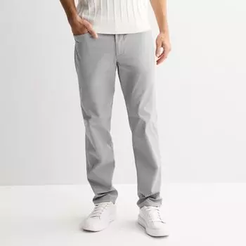 Мужские брюки премиум-класса прямого кроя с пятью карманами Flx, цвет silver nickel