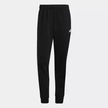 Мужские брюки Primegreen Essentials Warm-up с зауженными полосками в 3 полоски adidas, чёрный