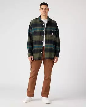 Мужские брюки прямого кроя коричневого цвета Wrangler, коричневый