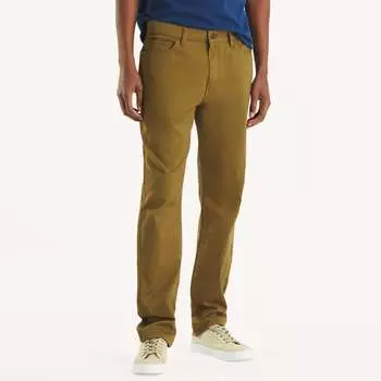 Мужские брюки прямого кроя Nautica Stretch, цвет combat olive 19-0622 tcx