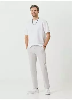 Мужские брюки прямого кроя с нормальной талией Stone 1087481 Network, серый