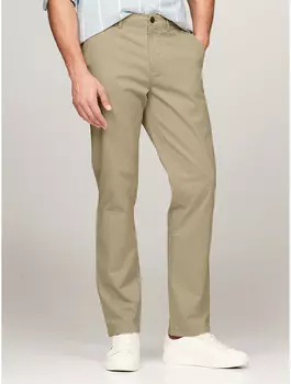 Мужские брюки прямого кроя Tommy Hilfiger THFlex Tommy Chino, цвет New Vintage Khaki