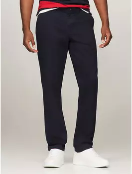 Мужские брюки прямого кроя Tommy Hilfiger THFlex Tommy Chino, темно-синий